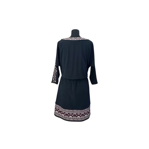 White House Black Market Embroidered Blouson Dress - M - Picture 5 of 9